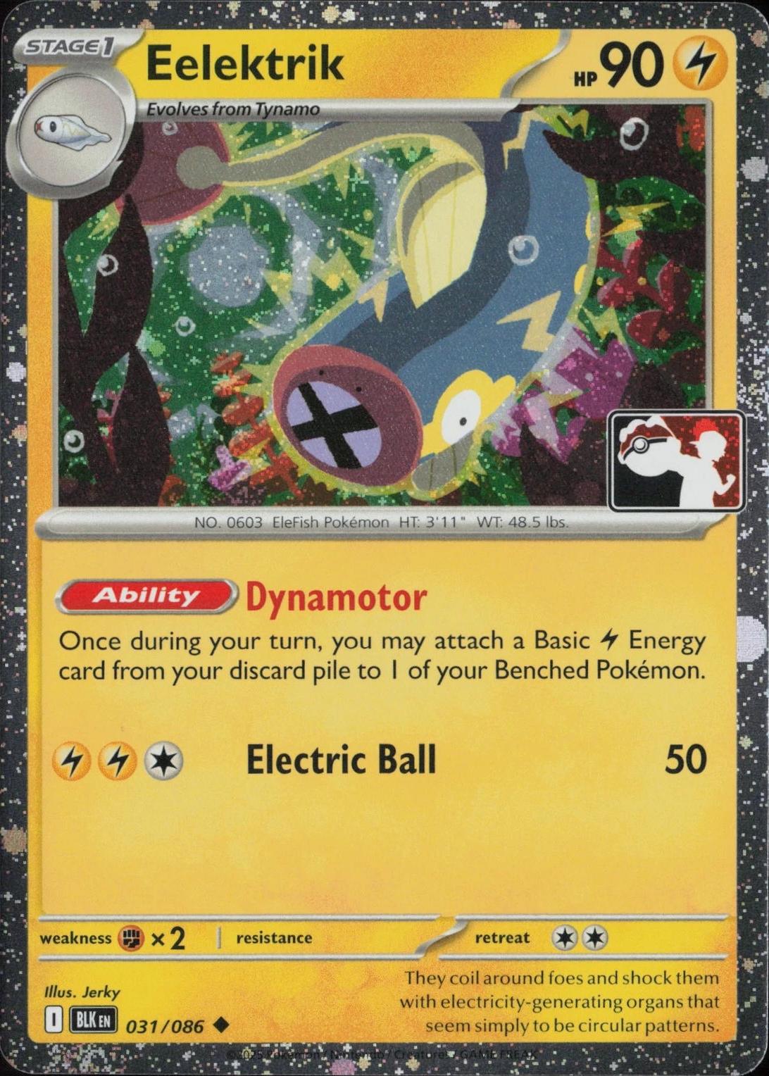 Black Bolt Eelektrik [Prize-Pack-Cosmo-Holo] Pokémon card
